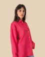 Hemden SPASSO Oversized linnen damesoverhemd voor bedrukking &amp; borduring