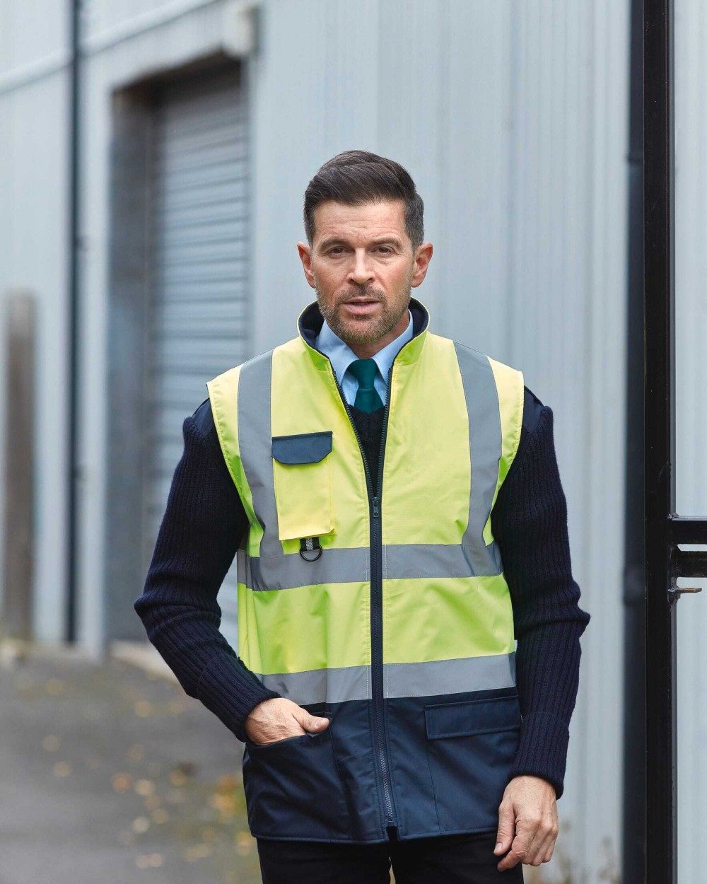Jassen YOKO Gewatteerde veiligheidsbodywarmer voor bedrukking &amp; borduring