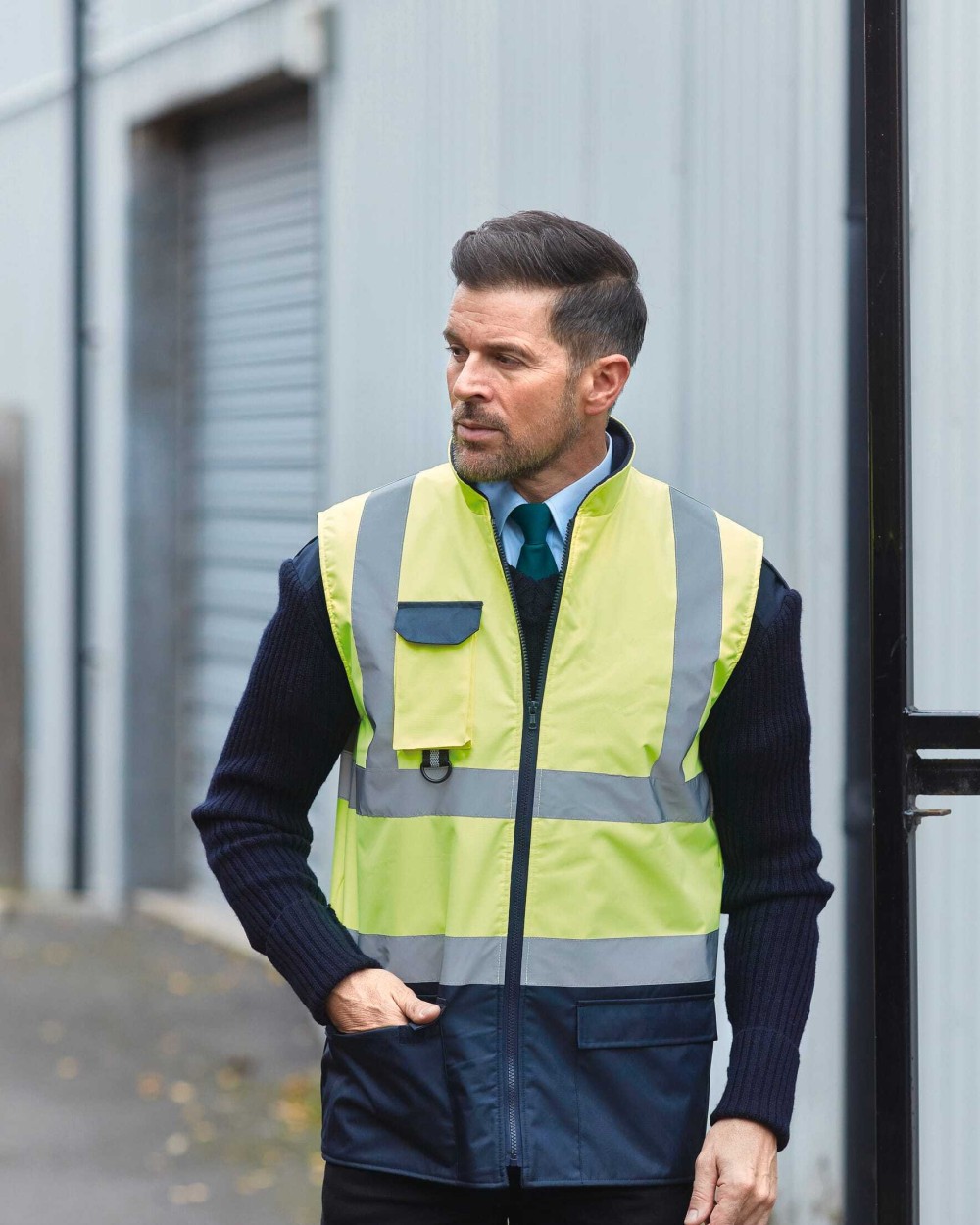 Jassen YOKO Gewatteerde veiligheidsbodywarmer voor bedrukking &amp; borduring