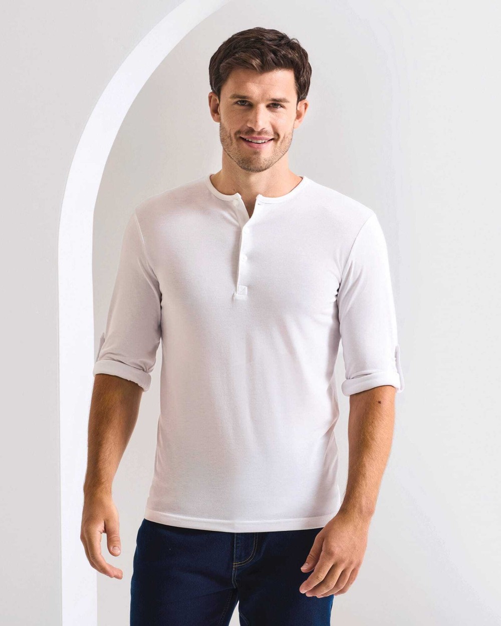 T-shirts PREMIER Long John - Men's roll sleeve T-shirt voor bedrukking &amp; borduring