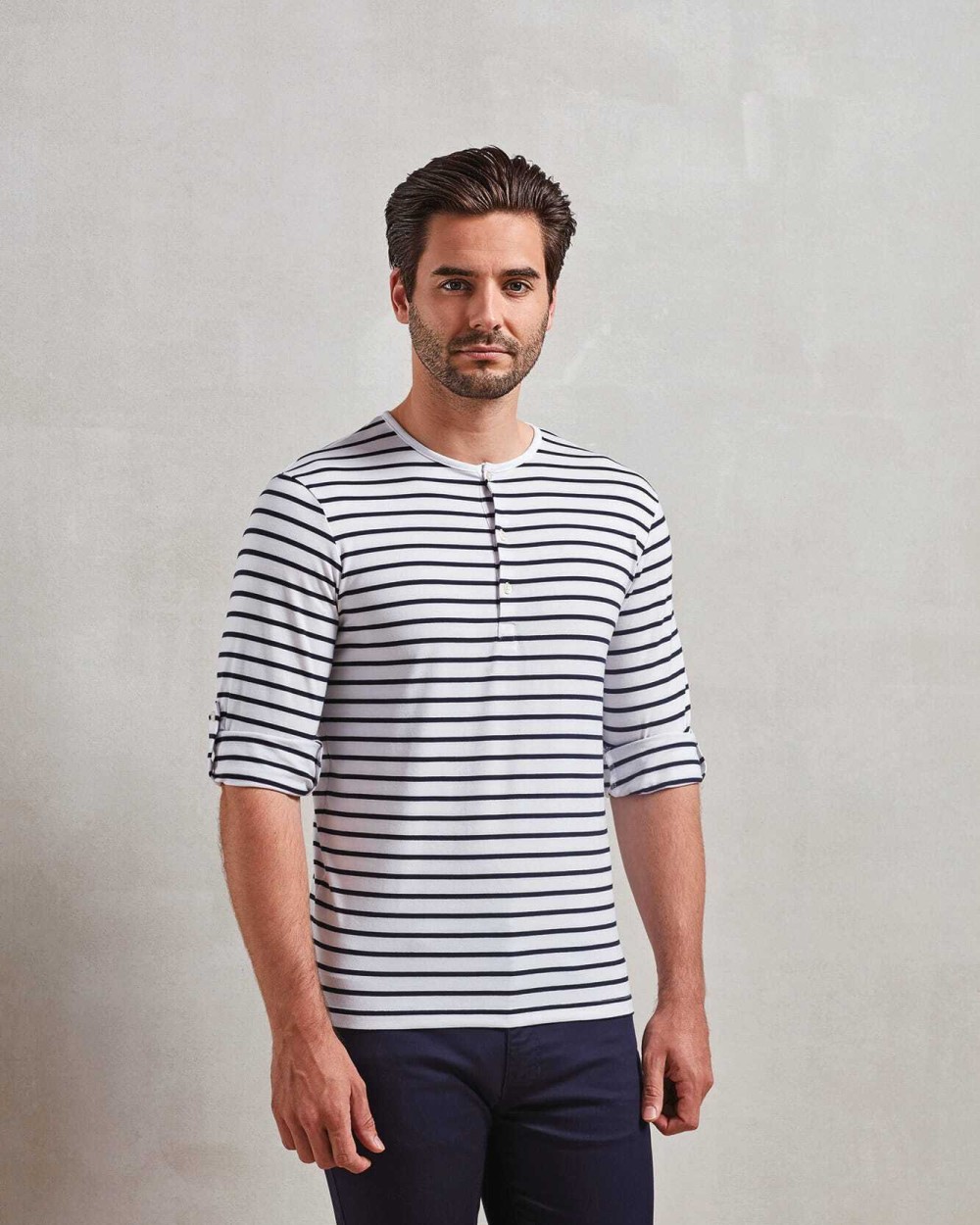 T-shirts PREMIER Long John - Men's roll sleeve T-shirt voor bedrukking &amp; borduring