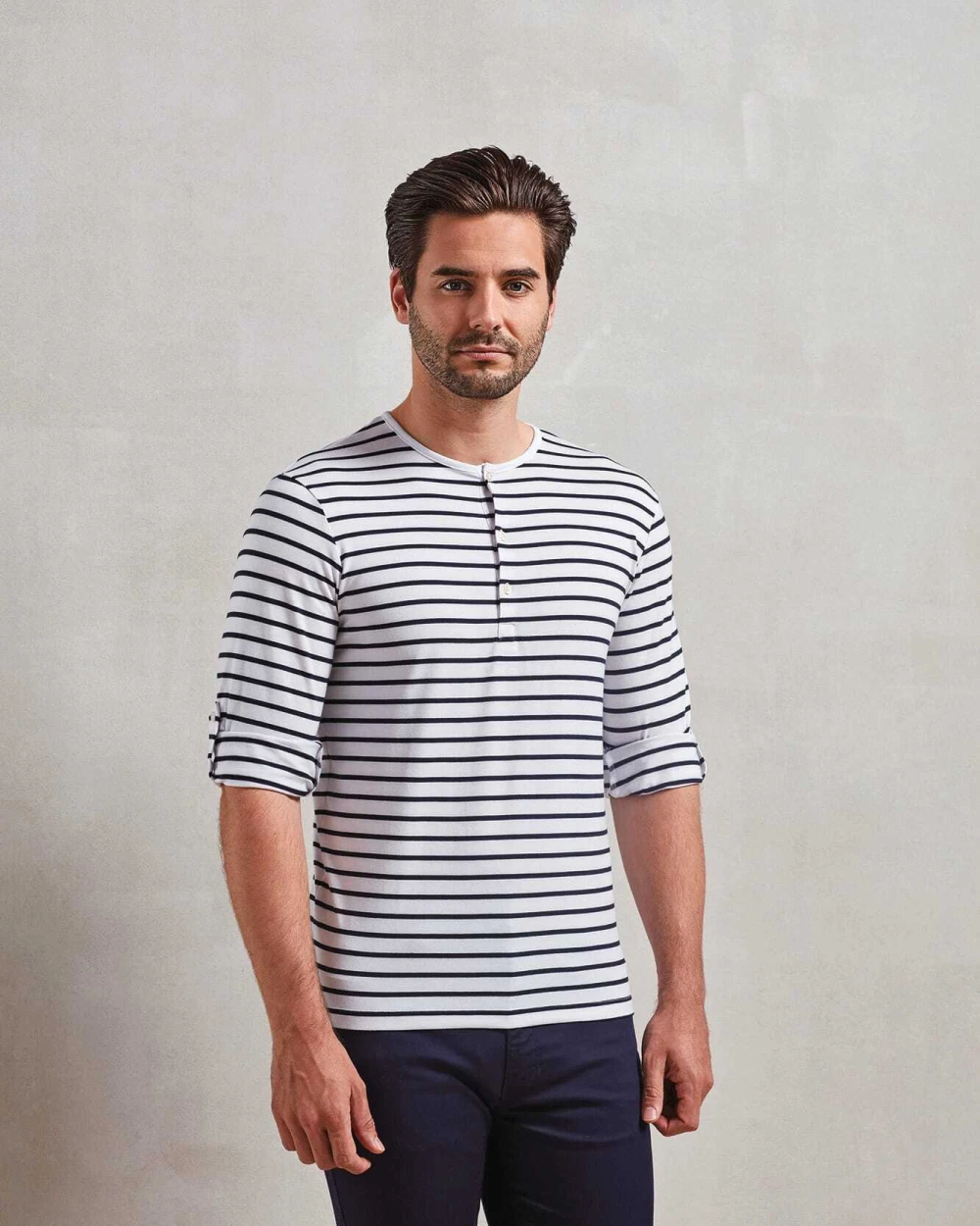 T-shirts PREMIER Long John - Men's roll sleeve T-shirt voor bedrukking &amp; borduring