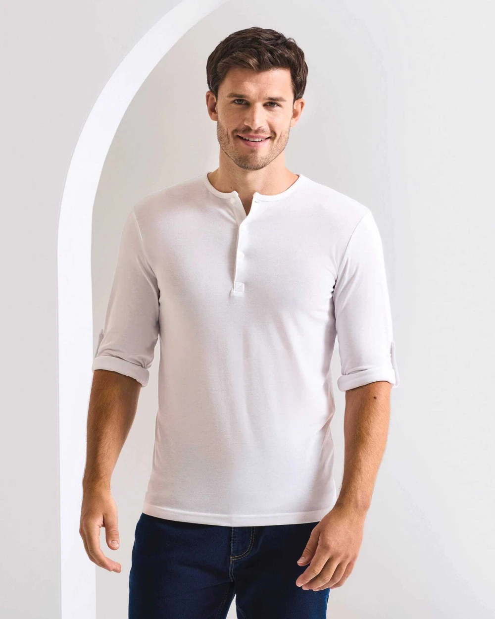 T-shirts PREMIER Long John - Men's roll sleeve T-shirt voor bedrukking &amp; borduring