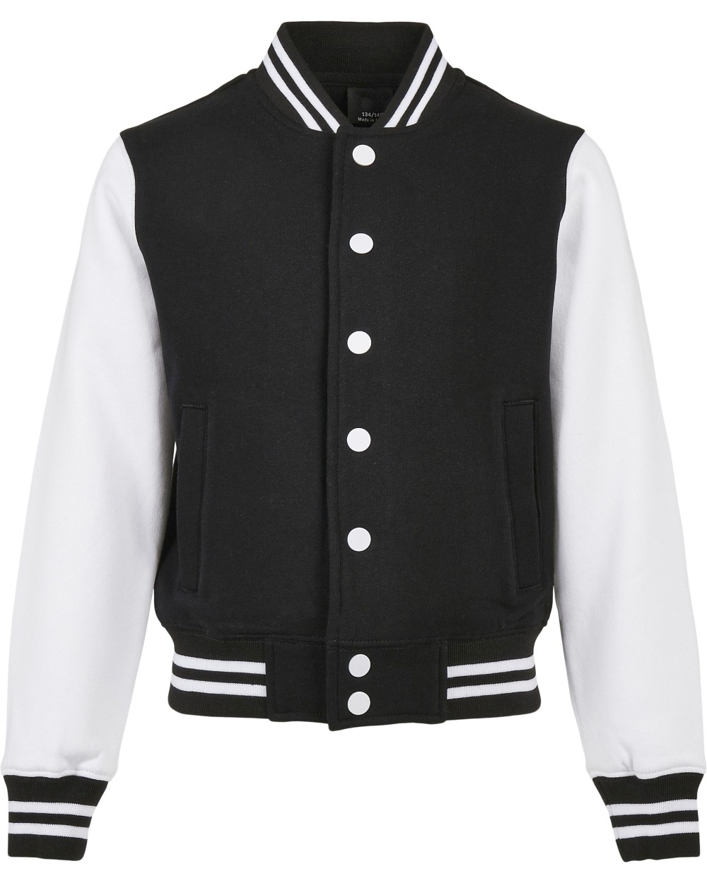 BUILD YOUR BRAND Kids´ Organic Sweat College Jacket Sweatshirts personalisierbar