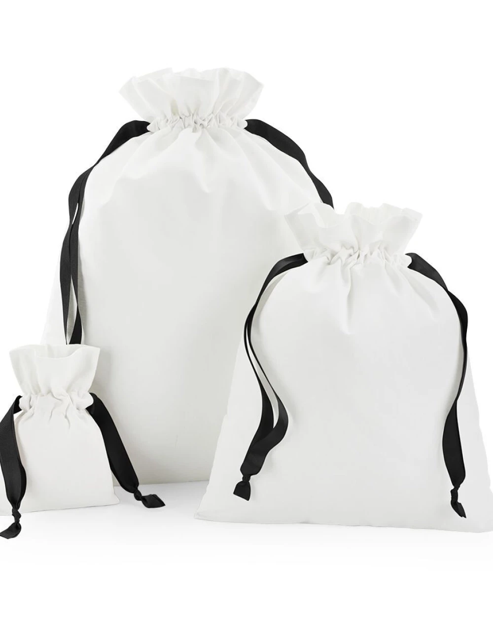 WESTFORDMILL COTTON GIFT BAG WITH RIBBON DRAWSTRING Taschen personalisierbar