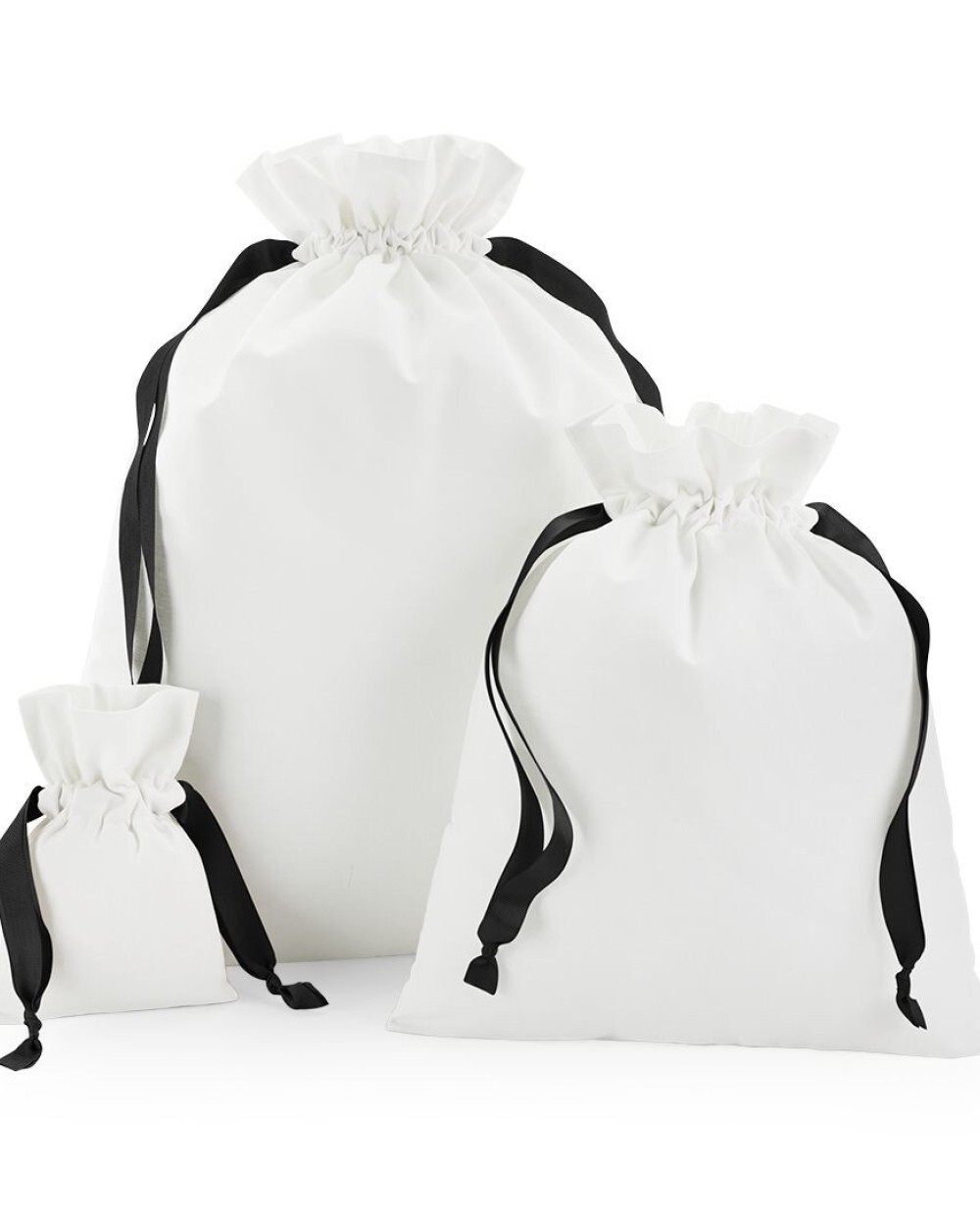 Tassen & Zakken WESTFORDMILL COTTON GIFT BAG WITH RIBBON DRAWSTRING voor bedrukking &amp; borduring