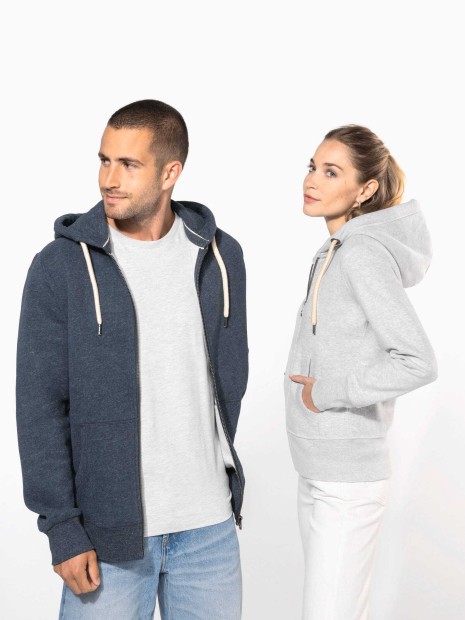 Sweat-shirts à personnaliser KARIBAN Sweat-shirt vintage zippé à capuche femme 