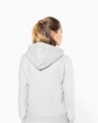 Sweaters & hoodies KARIBAN Vintage damessweater met rits en capuchon voor bedrukking &amp; borduring