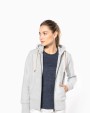 Sweaters & hoodies KARIBAN Vintage damessweater met rits en capuchon voor bedrukking &amp; borduring