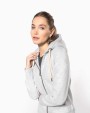 Sweaters & hoodies KARIBAN Vintage damessweater met rits en capuchon voor bedrukking &amp; borduring