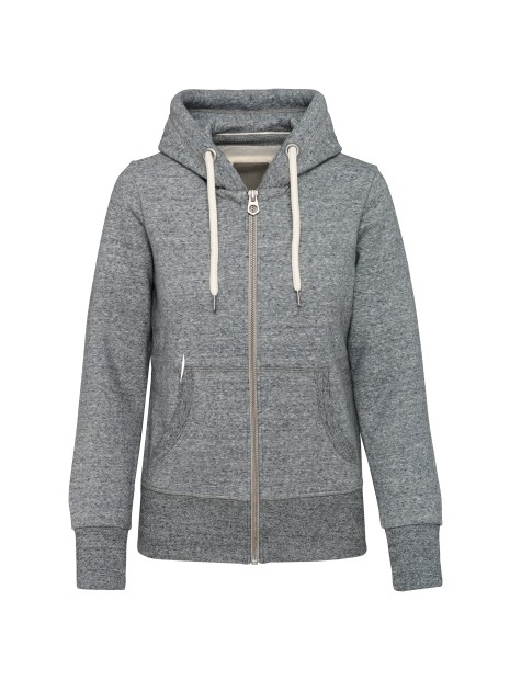 KARIBAN Sweat-shirt vintage zippé à capuche femme /api/colors/d3b7c139-6d45-4d9a-a468-c30c9b4a8c4d personnalisable