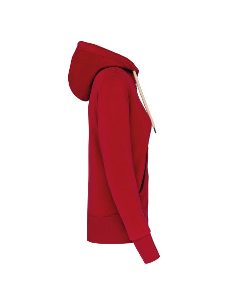 KARIBAN Sweat-shirt vintage zippé à capuche femme /api/colors/e3deaad1-5c22-4b84-809b-b32e391a1a04 personnalisable