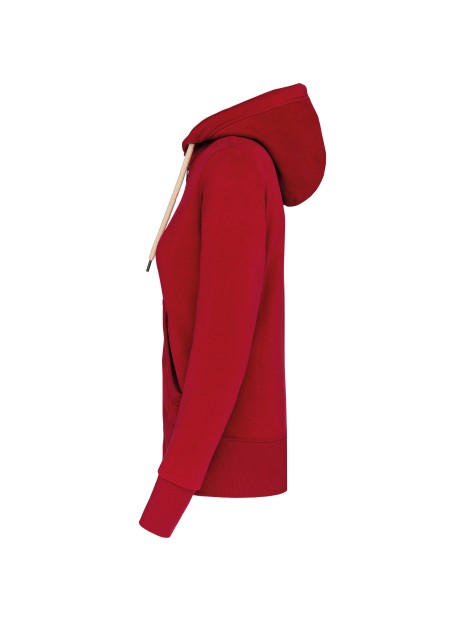 KARIBAN Sweat-shirt vintage zippé à capuche femme /api/colors/e3deaad1-5c22-4b84-809b-b32e391a1a04 personnalisable