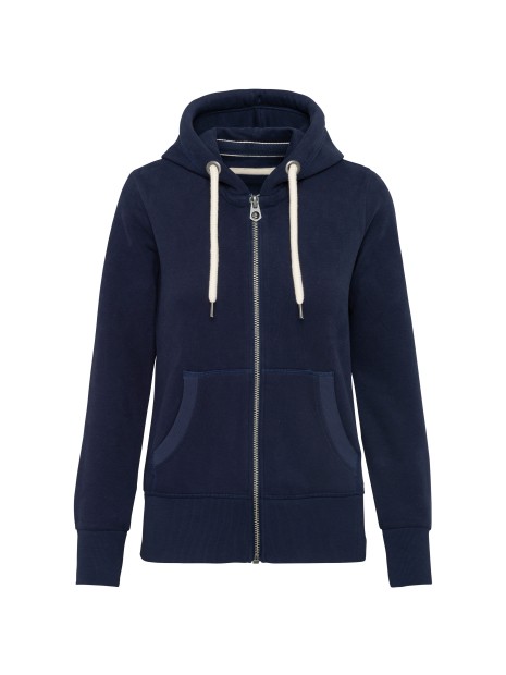 KARIBAN Sweat-shirt vintage zippé à capuche femme /api/colors/82d58f77-9ee3-416f-8a04-5c6727739e11 personnalisable