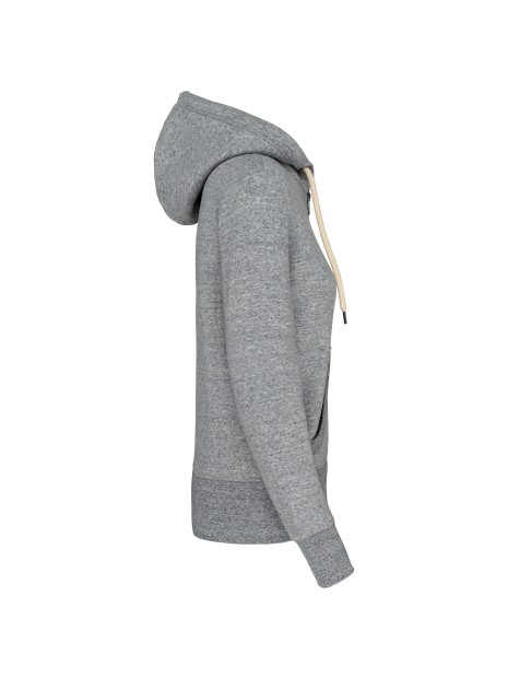 KARIBAN Sweat-shirt vintage zippé à capuche femme /api/colors/d3b7c139-6d45-4d9a-a468-c30c9b4a8c4d personnalisable