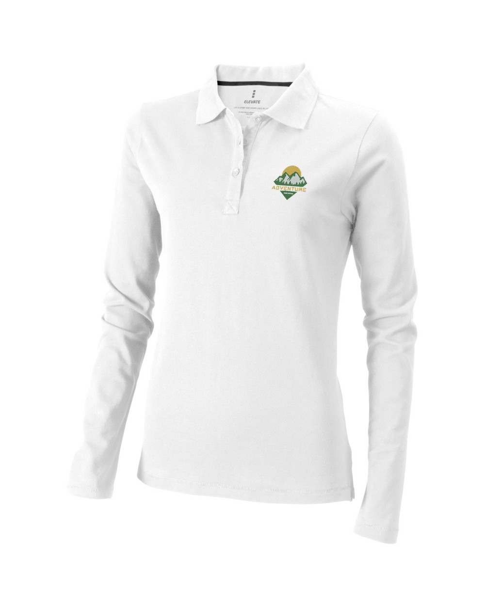 ELEVATE Oakville Langarm Poloshirt für Damen Poloshirts personalisierbar