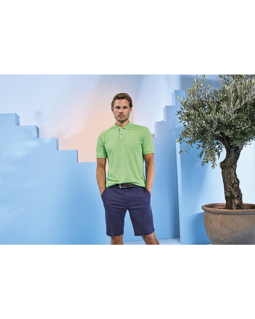 Broeken ASQUITH & FOX Men´s Lightweight Chino Shorts voor bedrukking &amp; borduring