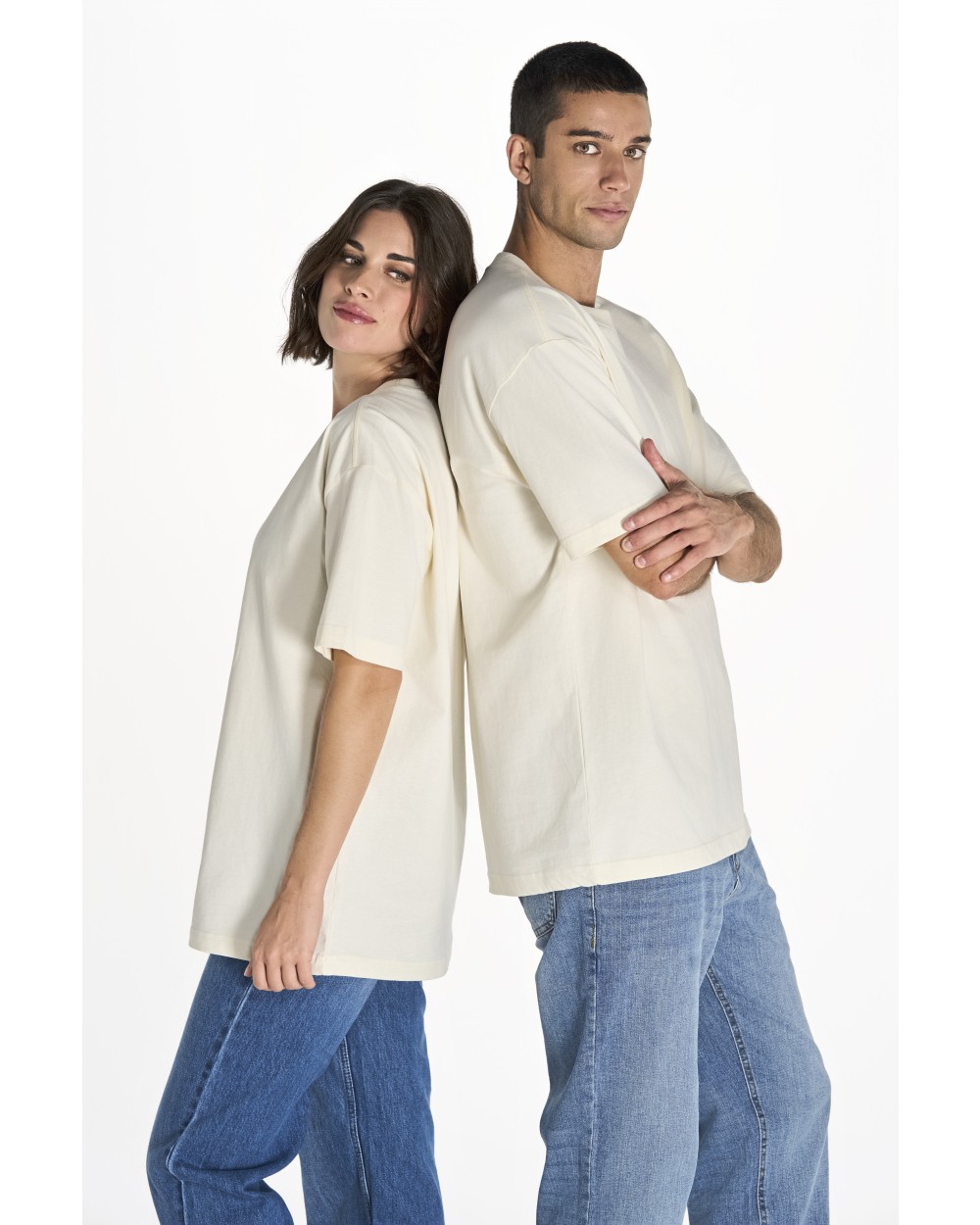 T-shirts JHK Oversize Relaxed Fit T-Shirt voor bedrukking &amp; borduring