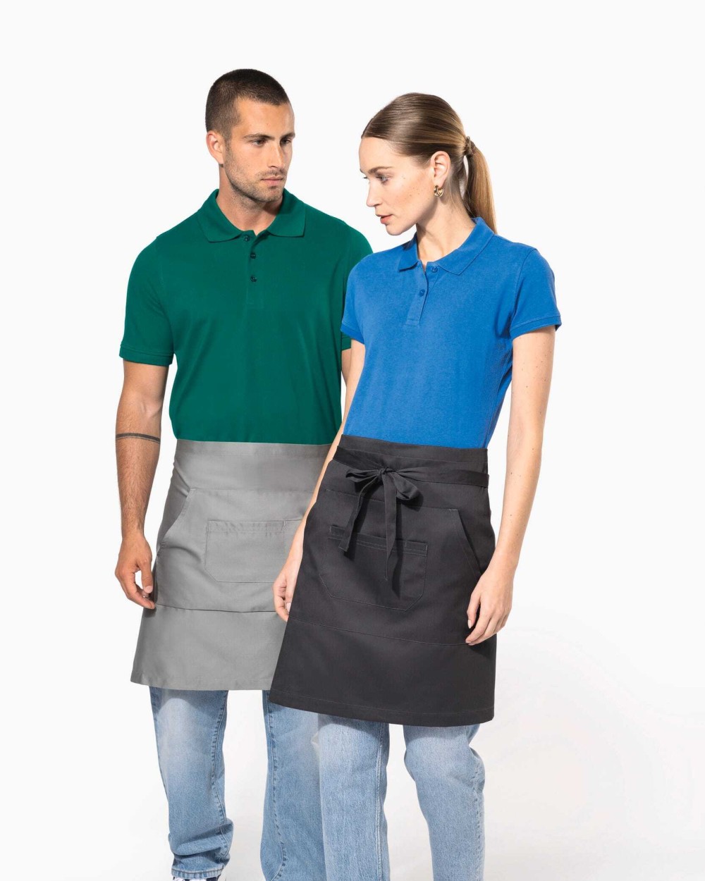 Tabliers personnalisable KARIBAN Tablier polycoton mi-long