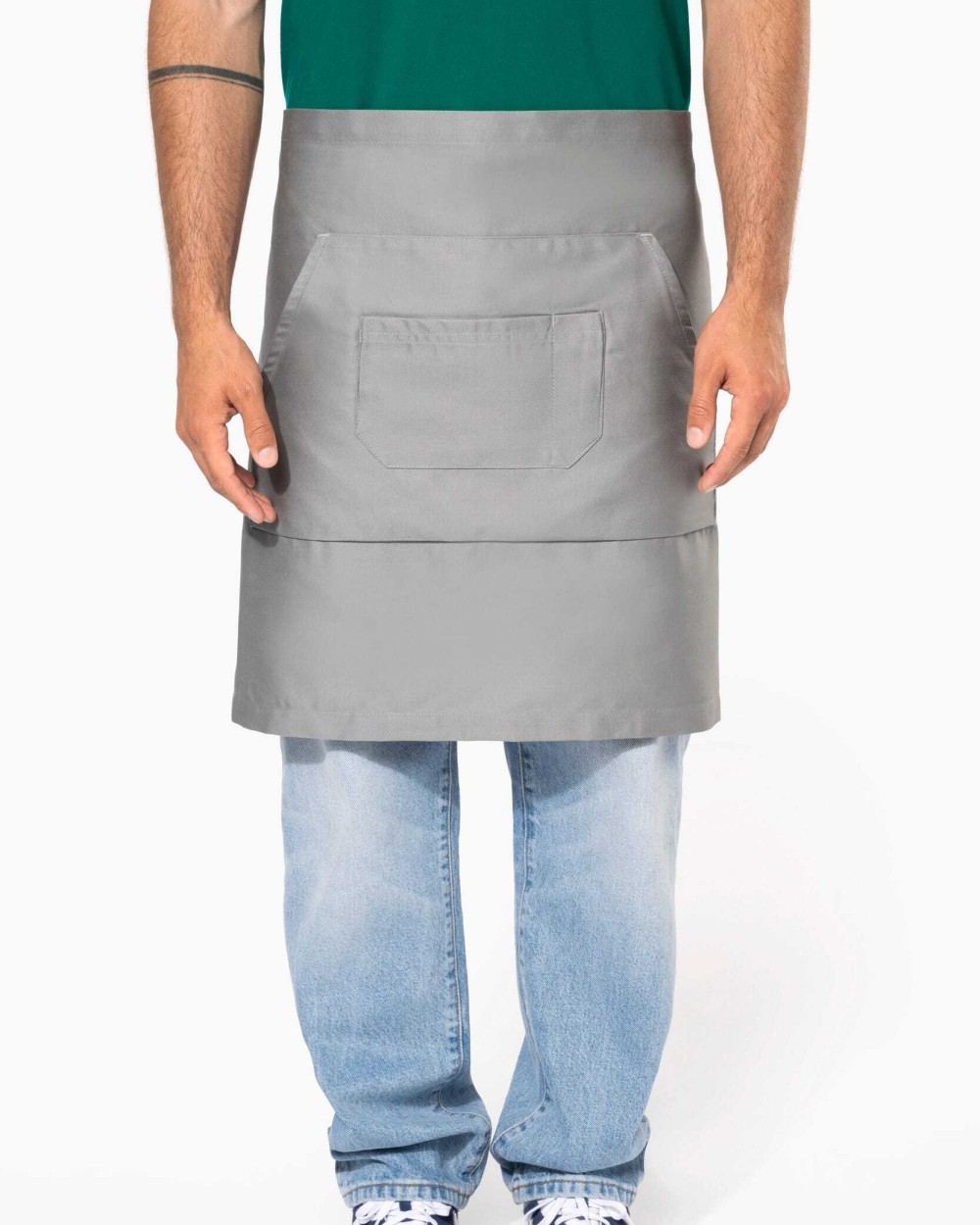 KARIBAN Mittellange Baumwollpolyesterschürze Schürzen personalisierbar