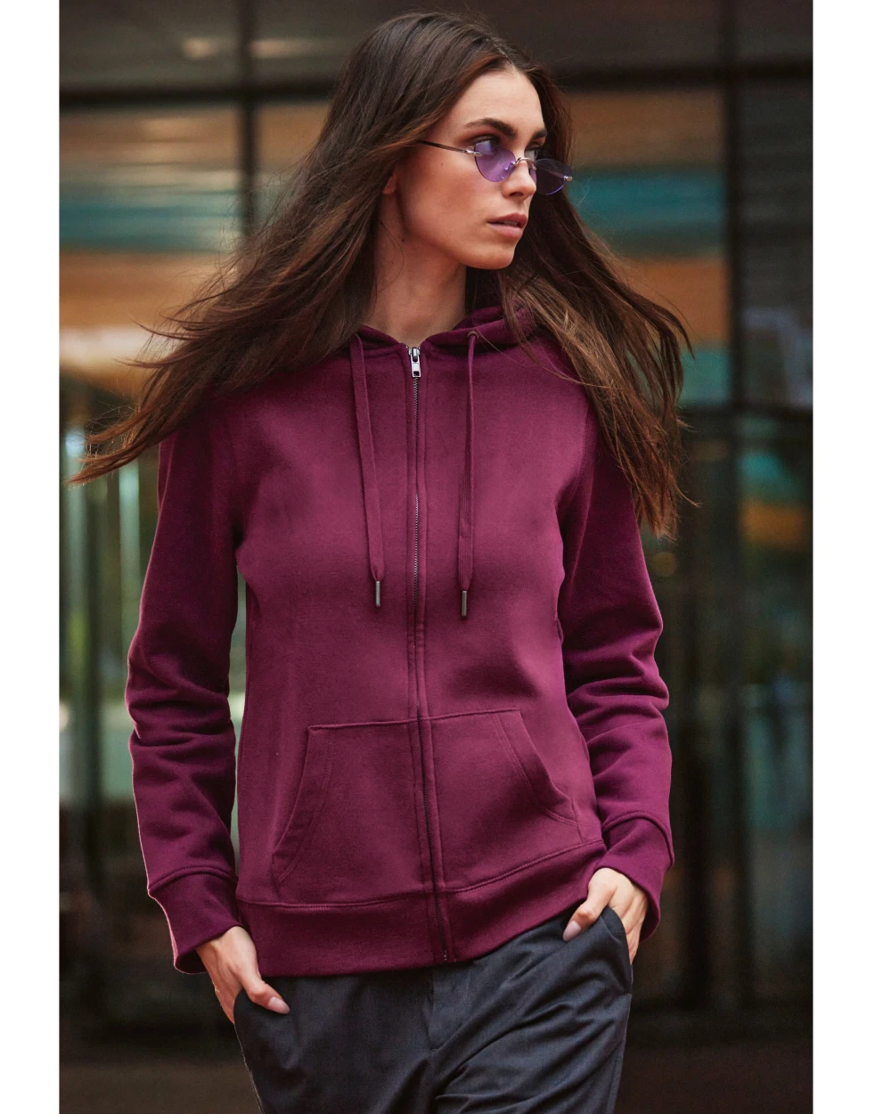 Sweat-shirts personnalisable B&C Sweat-shirt capuche zippé QUEEN