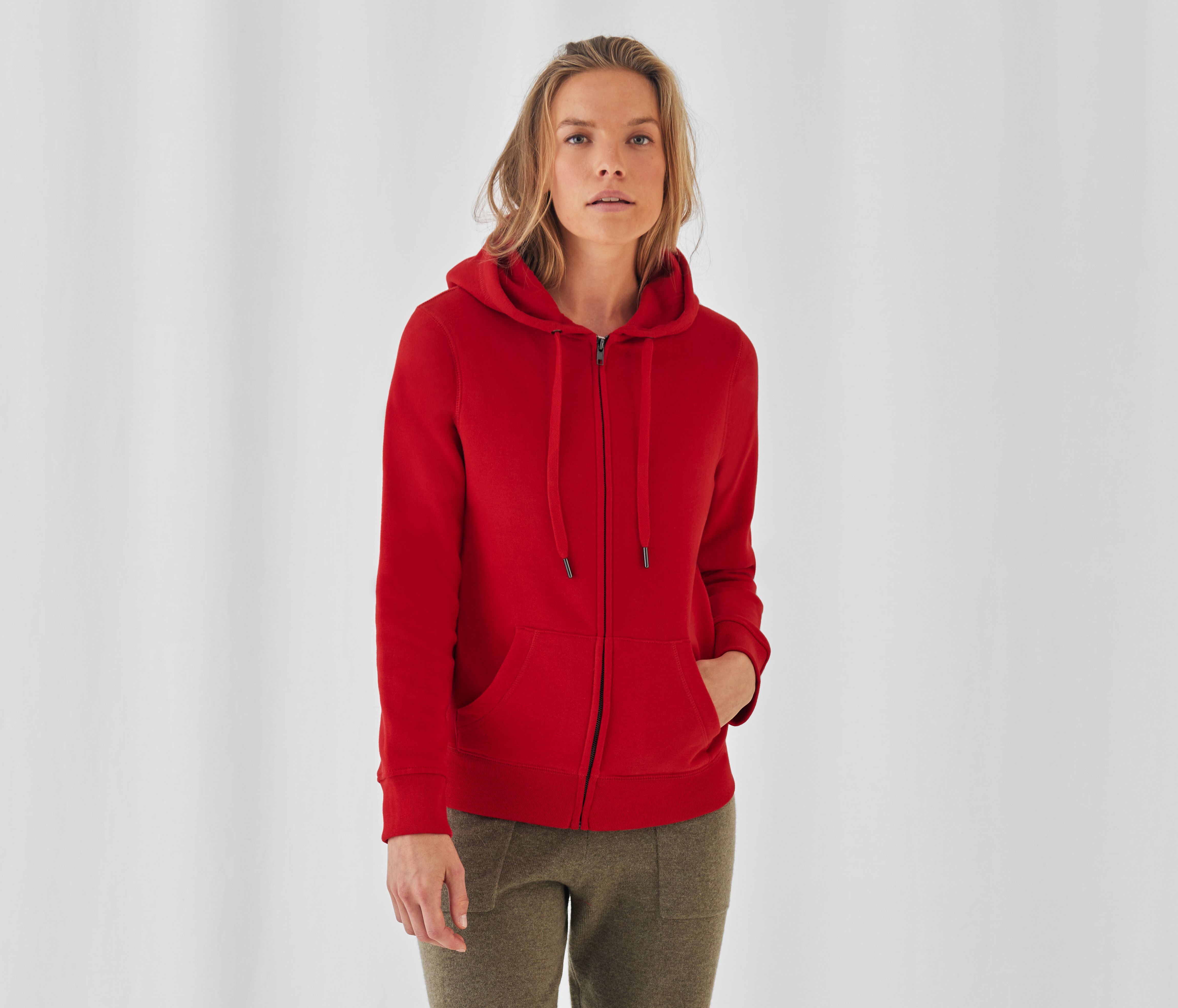 Sweat-shirts personnalisable B&C B&C QUEEN ZIPPED HOOD