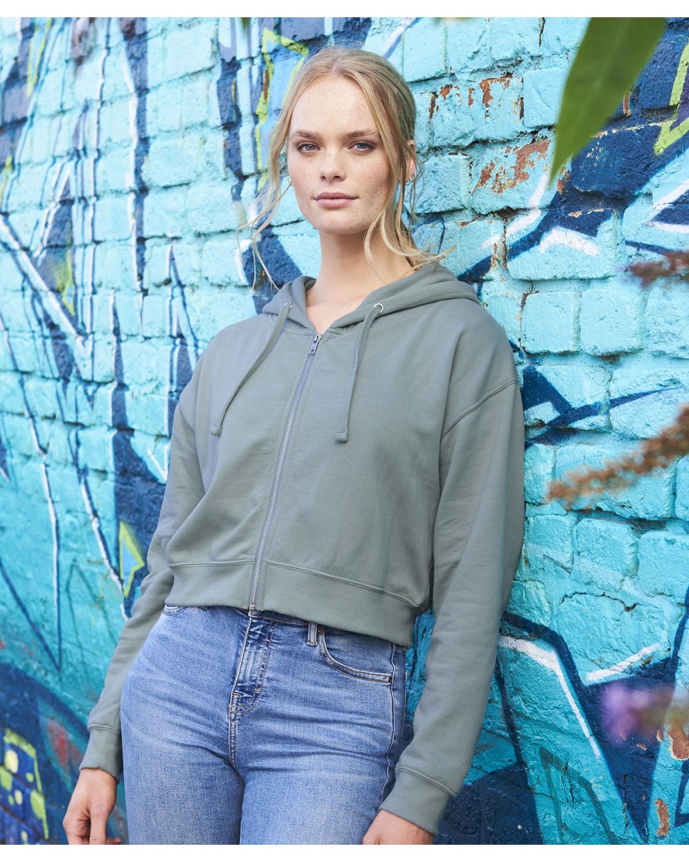 Sweat-shirts personnalisable AWDIS WOMEN'S FASHION CROPPED ZOODIE