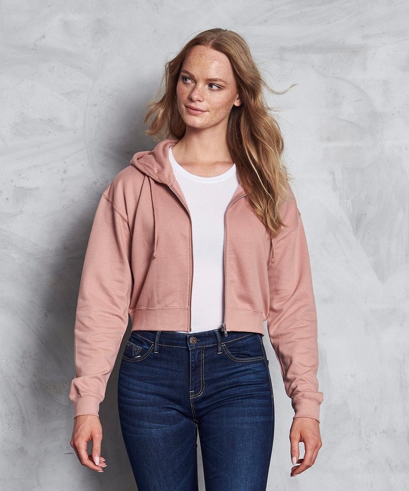 Sweat-shirts personnalisable AWDIS WOMEN'S FASHION CROPPED ZOODIE