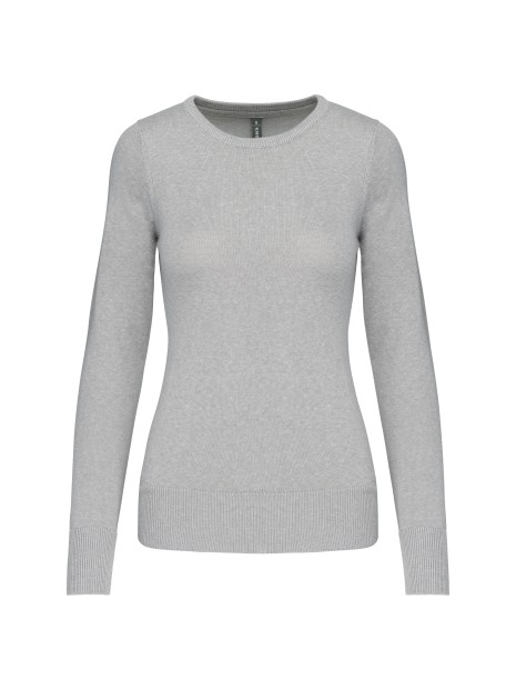 KARIBAN Pull col rond femme /api/colors/affde0b2-3f9e-462b-8bbe-959997fedc42 personnalisable