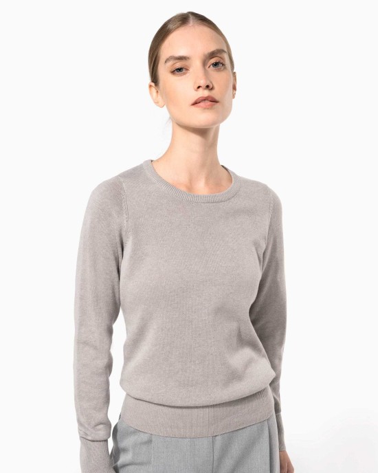 Pulls personnalisable Kariban Pull col rond femme