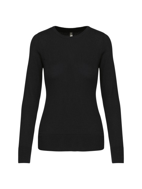 KARIBAN Pull col rond femme /api/colors/b9fdad4a-5e94-45cb-8c03-c08b349b28c3 personnalisable