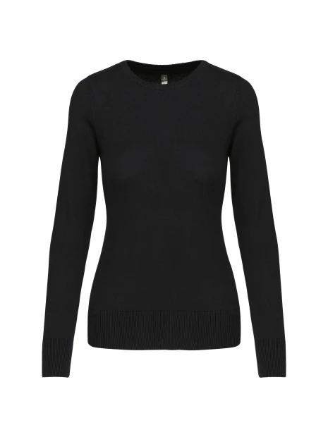 KARIBAN Pull col rond femme /api/colors/b9fdad4a-5e94-45cb-8c03-c08b349b28c3 personnalisable