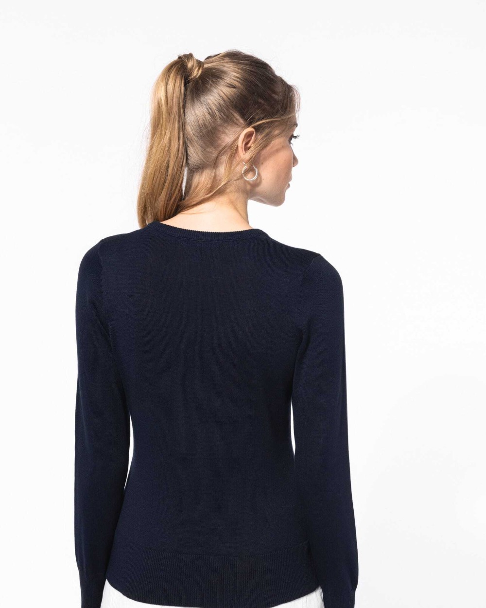 KARIBAN Damen Pullover Rundhals Pullovers personalisierbar