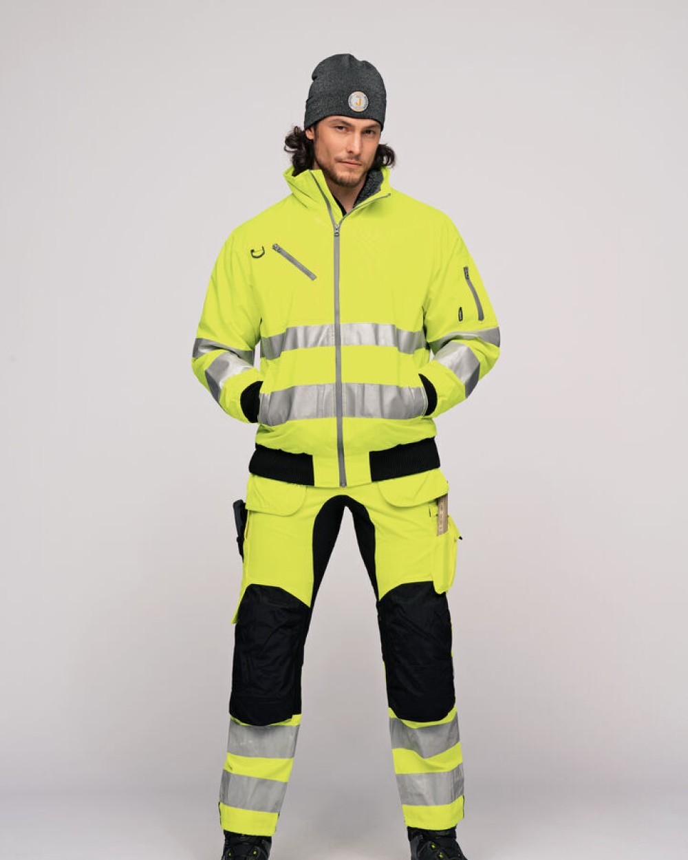 Vestes personnalisable JOBMAN 1359 Blouson aviateur Hi-Vis