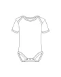 LINK SUBLIME Short Sleeve Baby Bodysuit Polyester Baby Artikeln personalisierbar