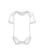 Articles bébés personnalisable LINK SUBLIME Short Sleeve Baby Bodysuit Polyester