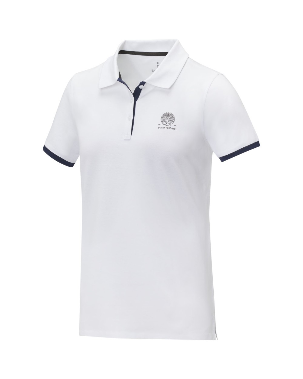 Polos personnalisable ELEVATE Polo Morgan à manches courtes deux tons femme