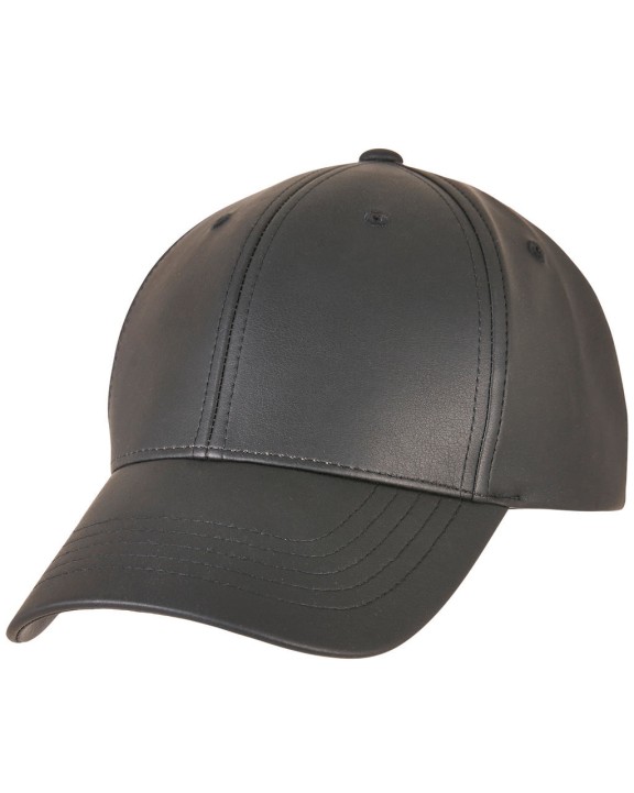 Casquettes personnalisable FLEXFIT Synthetic Leather Alpha Shape Dad Cap