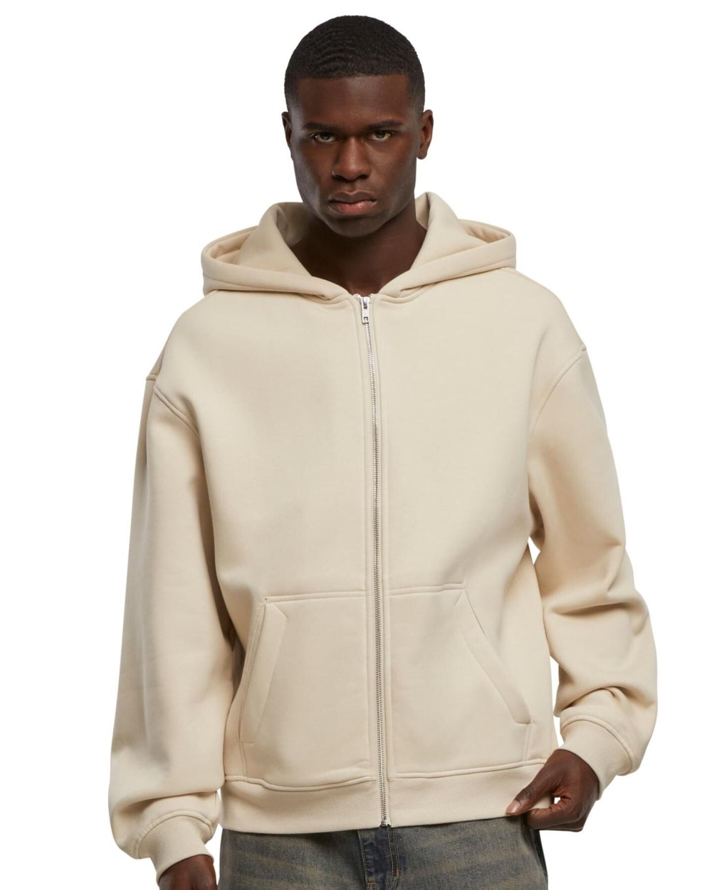 Sweaters & hoodies NEW MORNING STUDIOS OVERSIZED ZIP HOODY voor bedrukking &amp; borduring