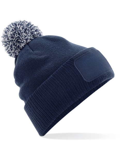 BEECHFIELD Bonnet à pompon patch Snowstar® /api/colors/f5f0b7aa-ba1a-43da-9085-44329adb2ada personnalisable