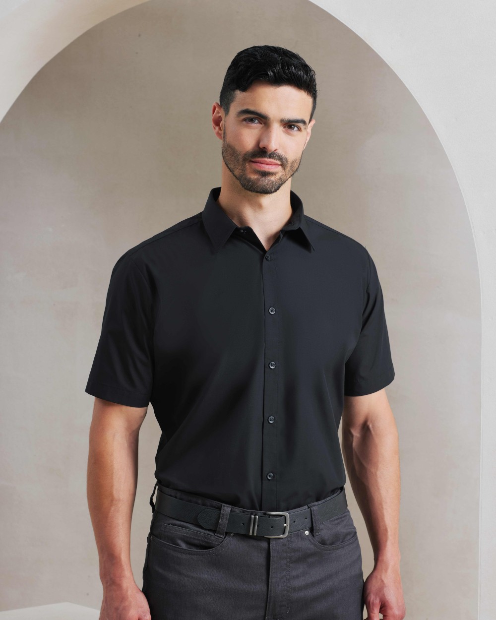 Chemises personnalisable PREMIER Chemise à manches courtes en popeline Supreme Homme