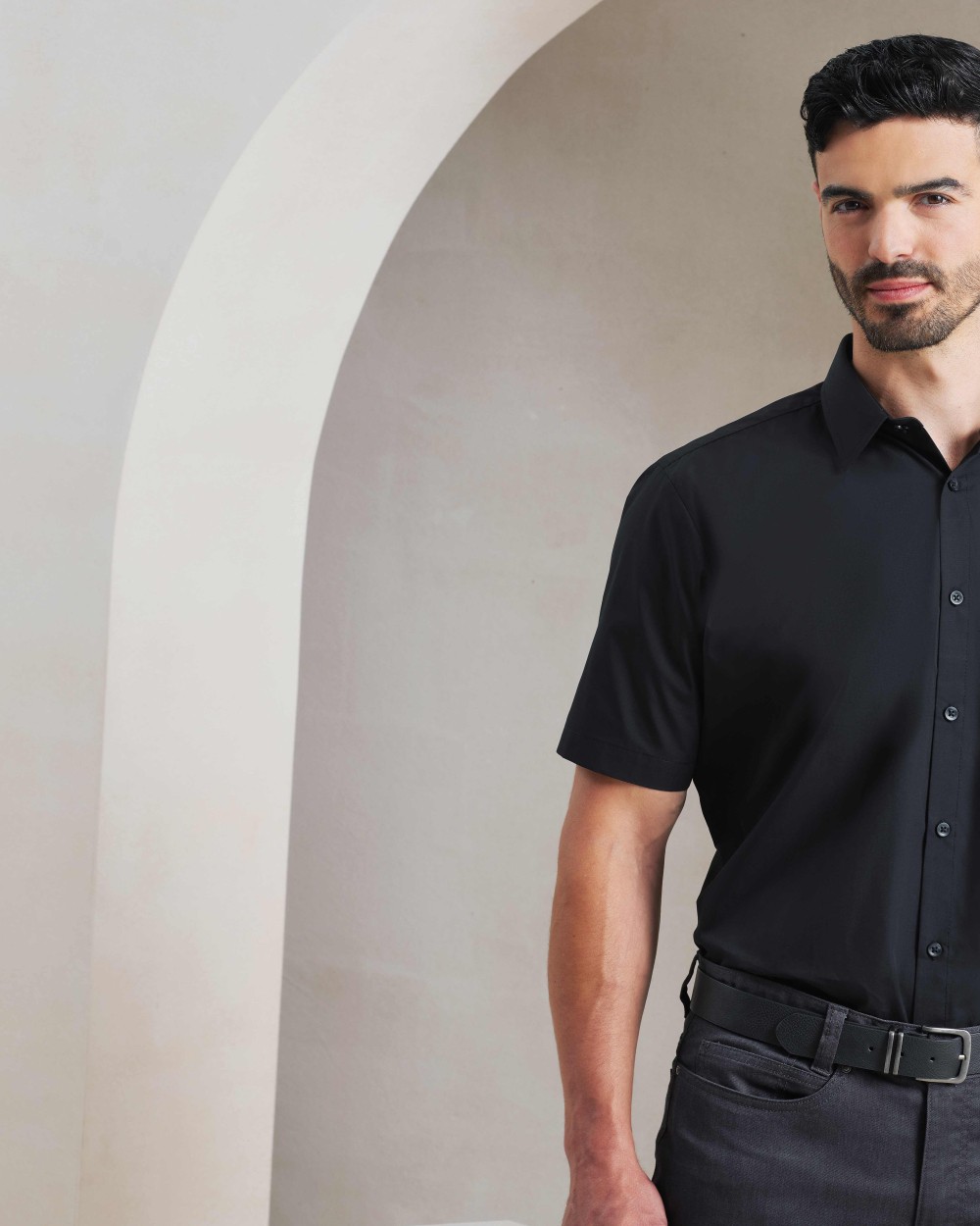 PREMIER Supreme poplin short sleeve shirt Hemden personalisierbar