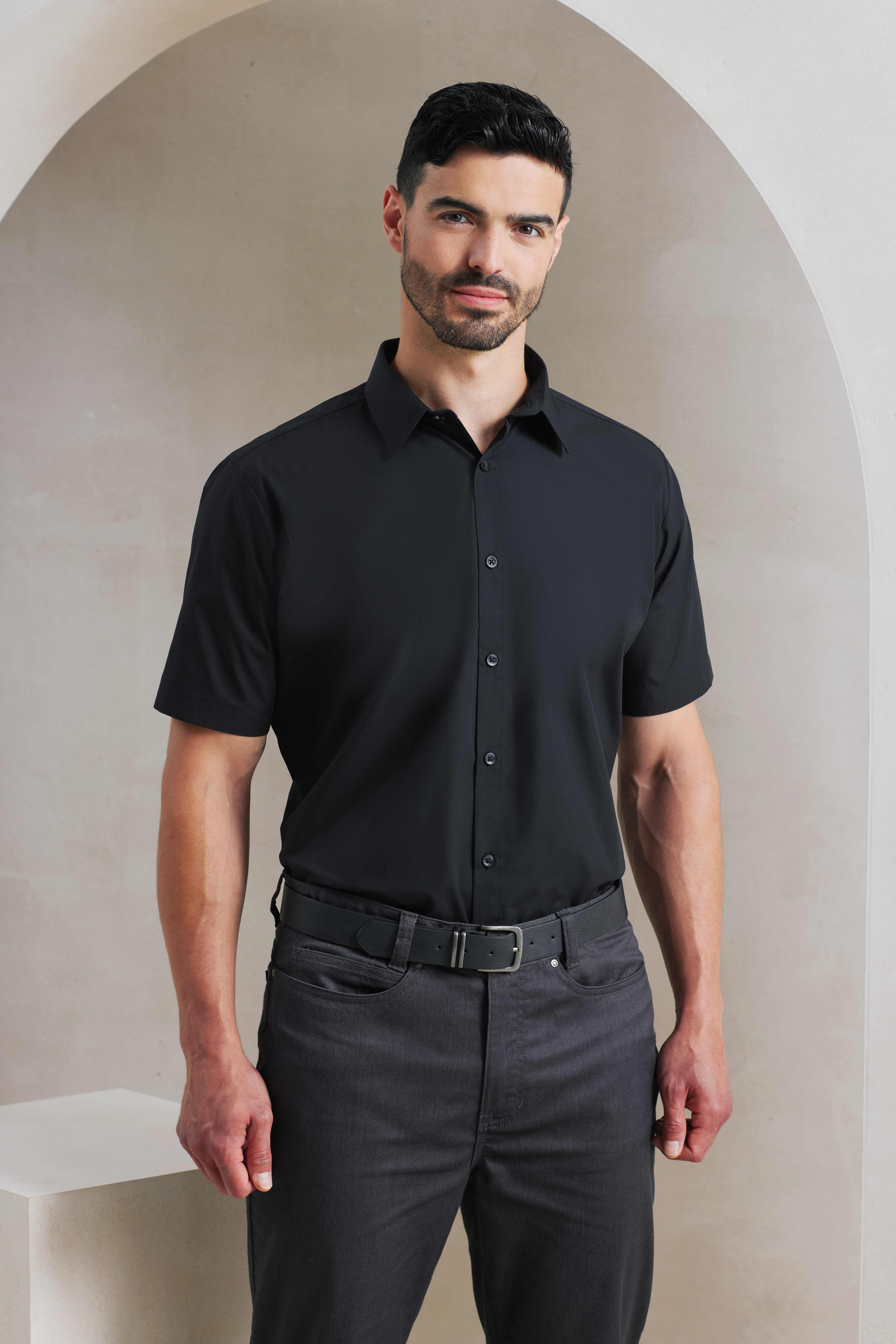 Chemises personnalisable PREMIER Chemise à manches courtes en popeline Supreme Homme