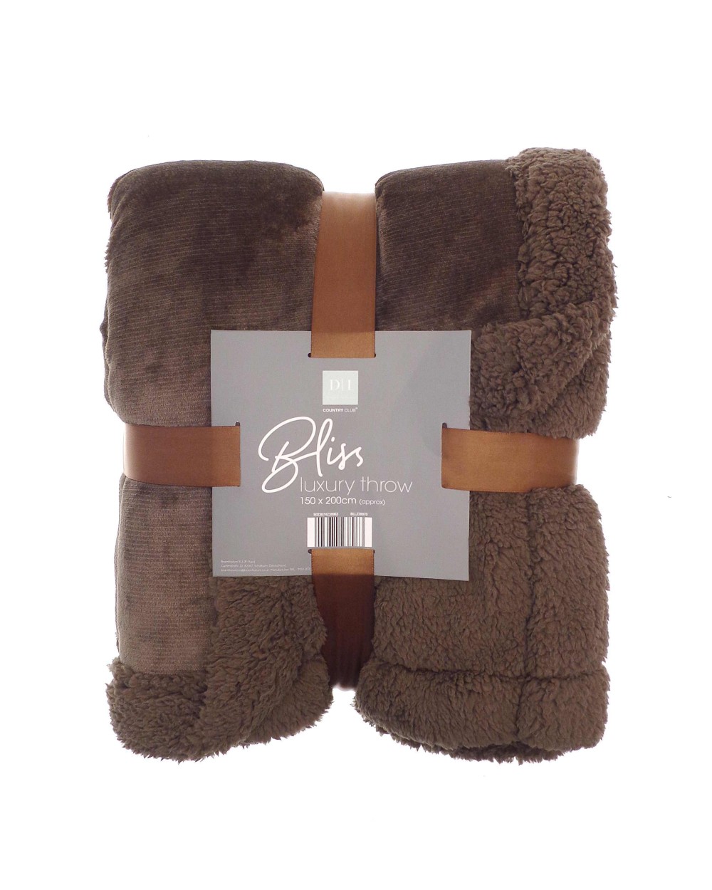 RIBBON Sherpa winter throw Plaids personalisierbar