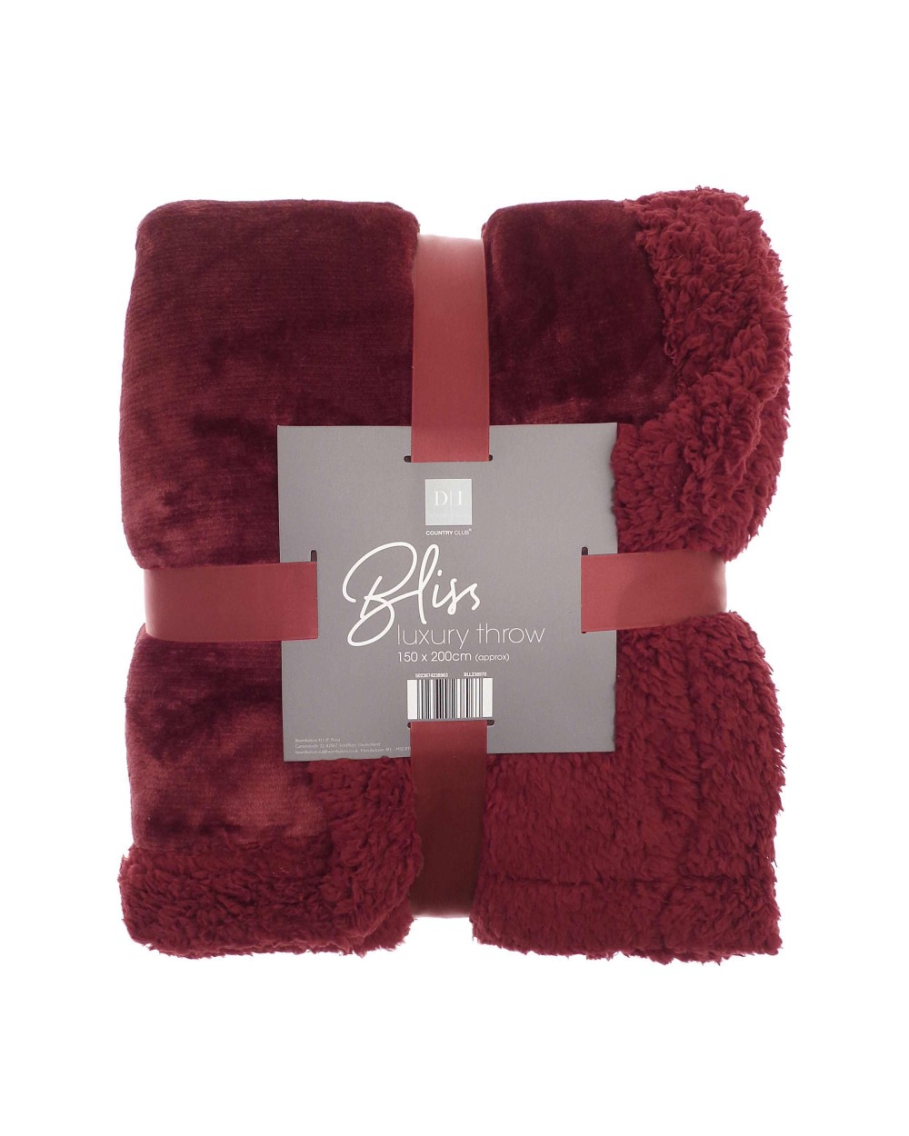 Fleecedekens RIBBON Sherpa winter throw voor bedrukking &amp; borduring
