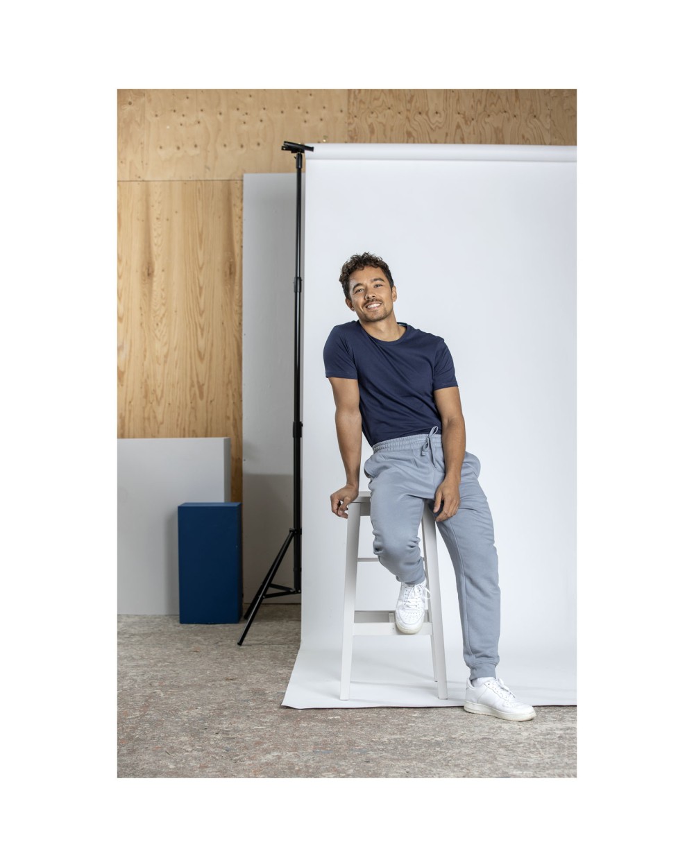 T-Shirts personnalisable ELEVATE T-shirt Azurite bio manches courtes homme