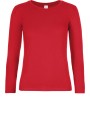 B&C Damen-Langarmshirt #E190 T-Shirts personalisierbar