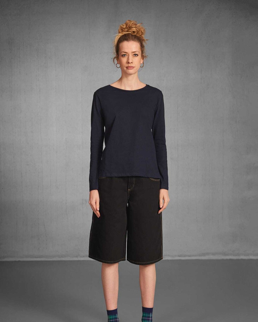 B&C Damen-Langarmshirt #E190 T-Shirts personalisierbar