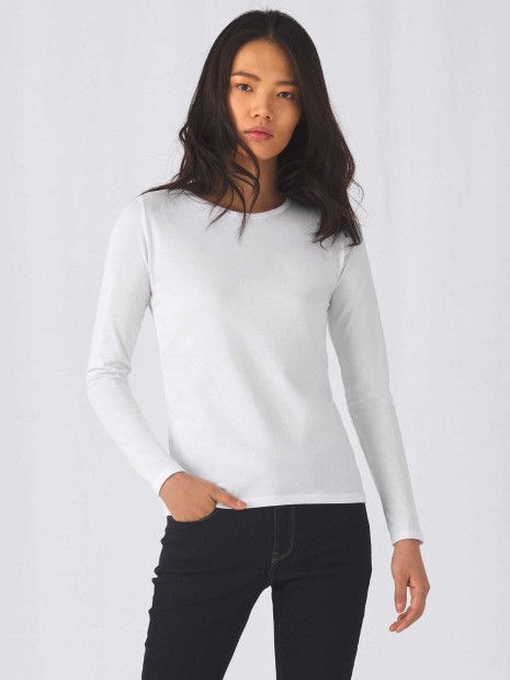 T-Shirts à personnaliser B&C T-shirt manches longues femme #E190 