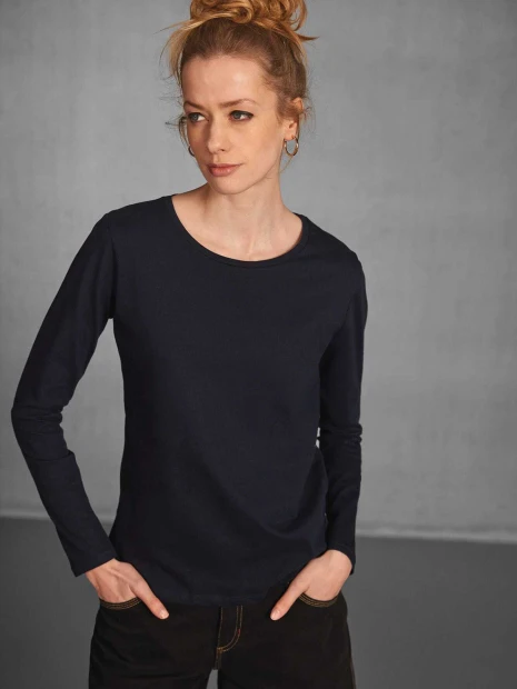 T-Shirts à personnaliser B&C T-shirt manches longues femme #E190 